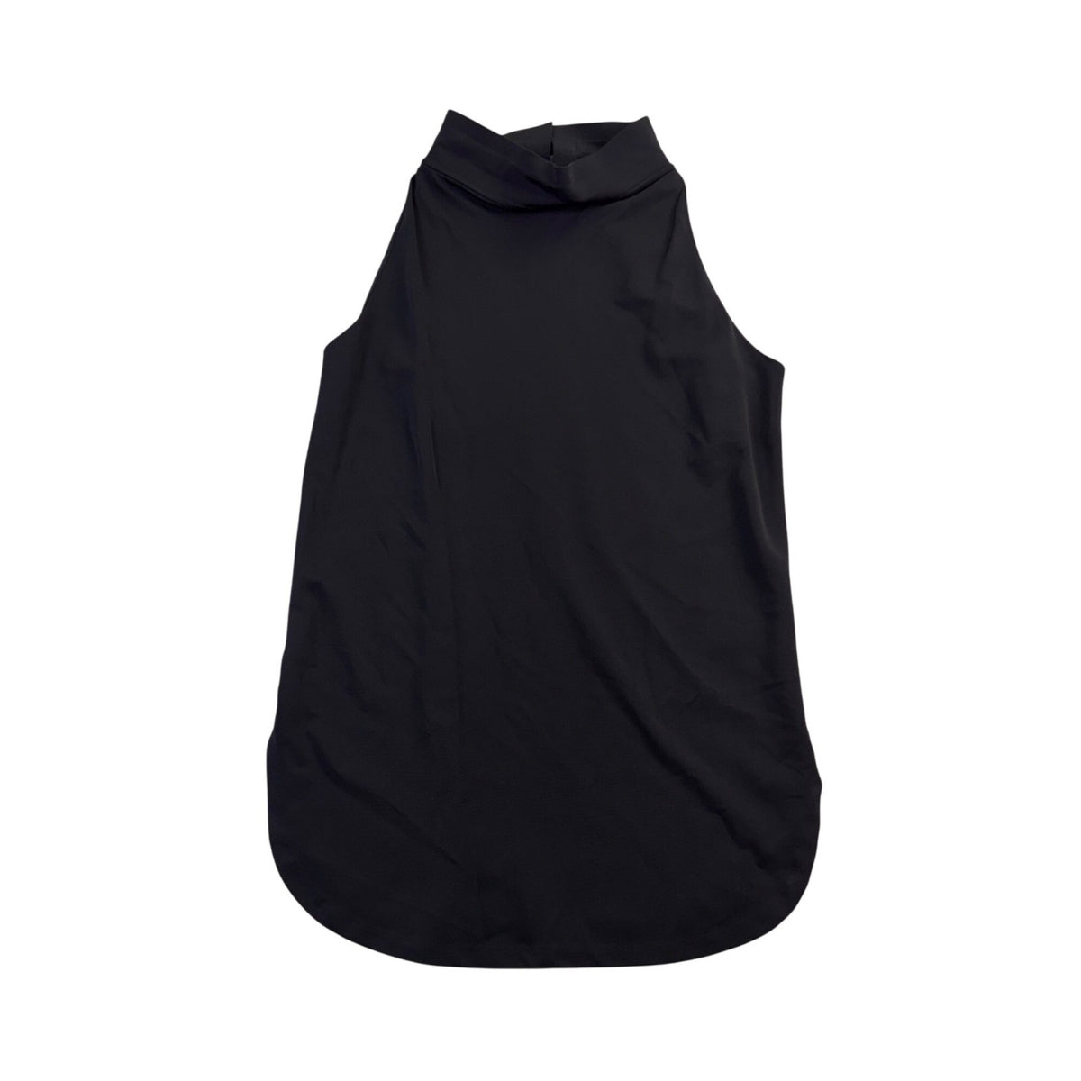 Cos Womens Black Sleeveless Mock Turtleneck Top Comfortable Fit Size S