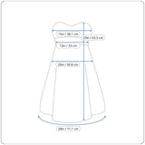 Ella Moss Women's Multicolor Strapless  and A-Line Mini Dress Sz M