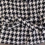 New York & Company Womens Black & White Houndstooth Belted Cape Jacket M