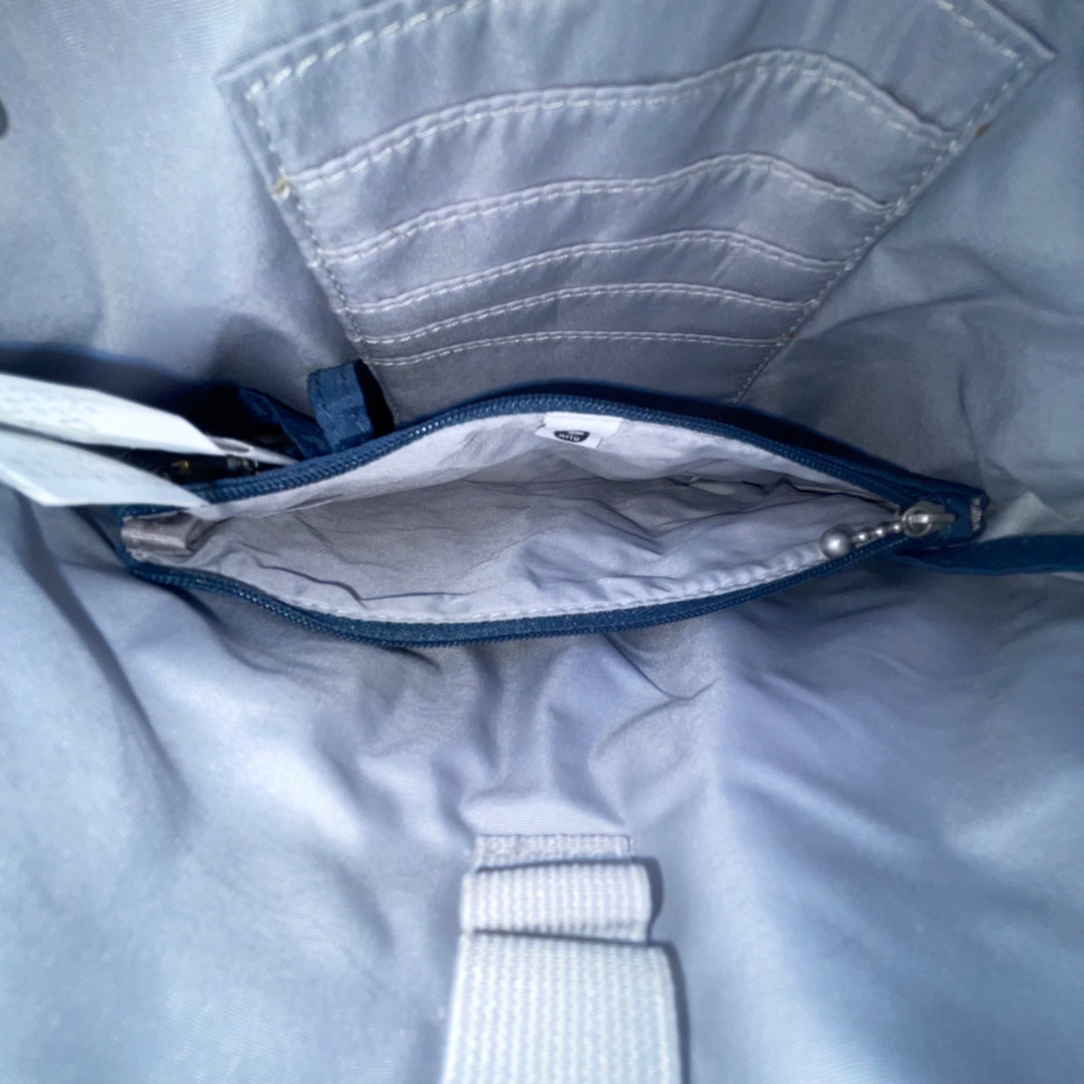 Baggallini Women’s Navy Quilted Adjustable Strap Multiple Pockets Crossbody Bag