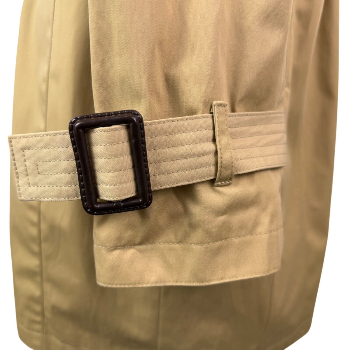 Michael Kors Womens Tan Cotton Blend Belted Trench Coat With Hood Size XL