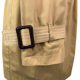 Michael Kors Womens Tan Cotton Blend Belted Trench Coat With Hood Size XL