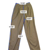 Nordstrom Michii Moon Women Tan High-Waist Pleated Dress Pants Size 8 