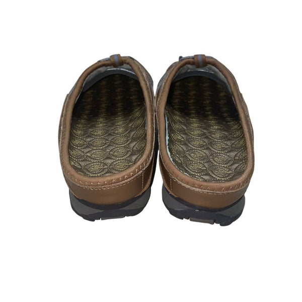 Skechers Women’s Gold & Gray Casual Slip-On Mule Shoes Size 10