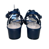 Easy Street Women’s Navy Man-Made Crisscross Strappy Sandals Size 7M