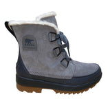 Sorel Women’s Gray Leather With Faux Fur Lining Waterproof Winter Boots Size 10