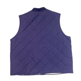 The North Face Mens Navy Quilted Vest With Full Zip Lightweight Jacket