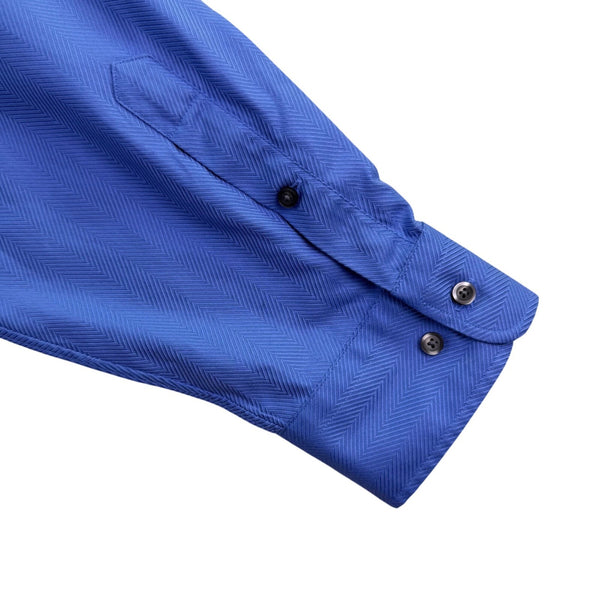 John W. Nordstrom Mens Blue Wrinkle-Free Button-Up Shirt Smartcare Size XXL