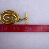 Anne Klein Womens Gold Tone Metal Swirl Statement Necklaces Adjustable