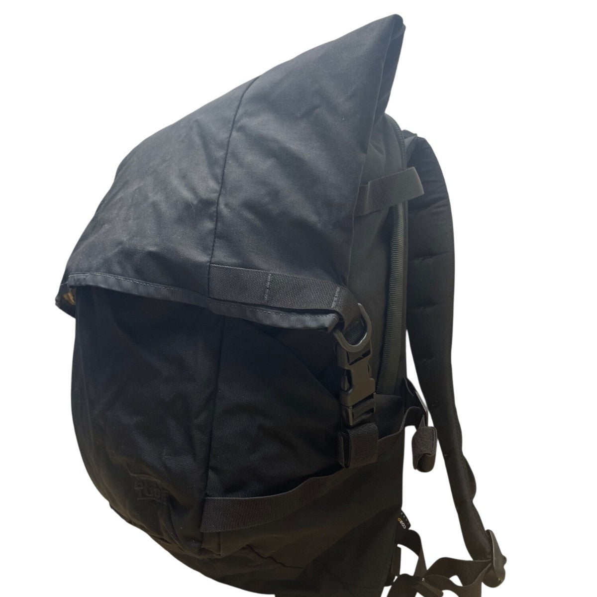Attitude Unisex Black Nylon Padded Adjustable Straps RollTop Zip Around Backpack