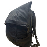 Attitude Unisex Black Nylon Padded Adjustable Straps RollTop Zip Around Backpack