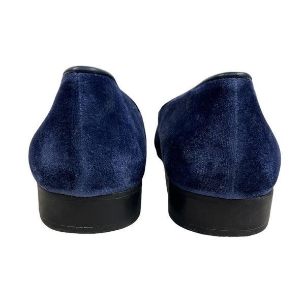 Jack Rogers Women’s Blue Velvet Loafers Sz 9.5M (EU 41) NWOB