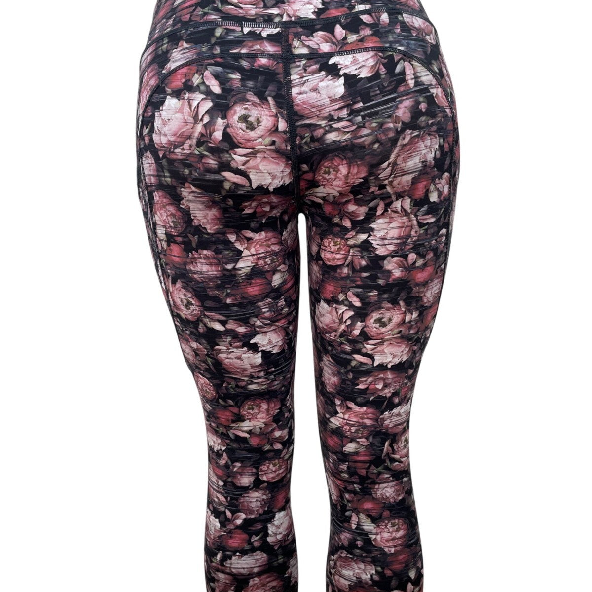 Lululemon Womens Floral Print High-Rise Crop Leggings Size 8