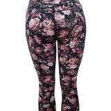 Lululemon Womens Floral Print High-Rise Crop Leggings Size 8
