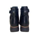 Clarks Women's Black Leather Ultra Comfort Wide Fit Zylah Faye Ankle Boots Sz 9W