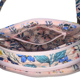 Vera Bradley Women’s Pink Quilted Floral Adjustable Strap Evie Crossbody Bag