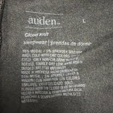 Auden Womens Black Modal Spandex Sleepwear Pajama Set Size L