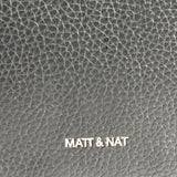 Matt And Nat Women's Adel Purity Black Vegan Leather Shoulder Crossbody Bag Sz M