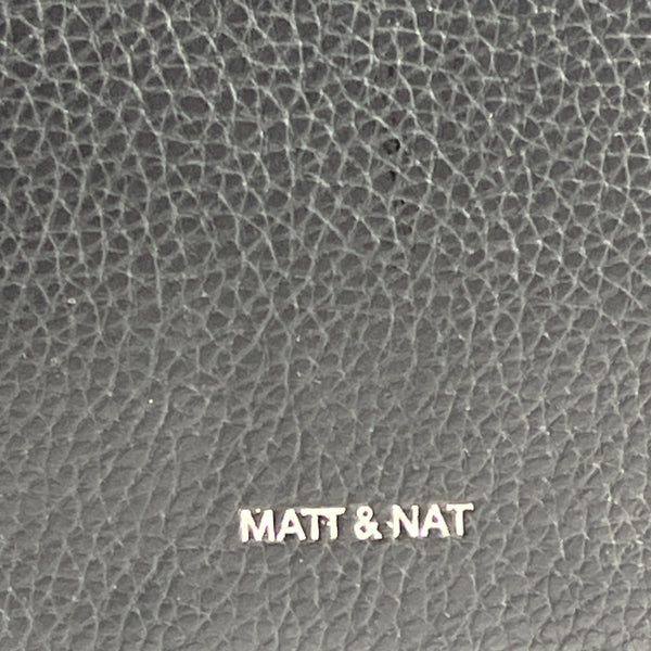 Matt And Nat Women's Adel Purity Black Vegan Leather Shoulder Crossbody Bag Sz M