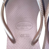 Havaianas Women’s Light Pink Foam Slim Flip-Flops Summer Sandals Size 4/5