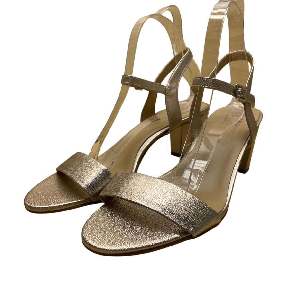 Naturalizer Women’s Gold Metallic Adjustable Block Heel Bristol Sandals Size 12M