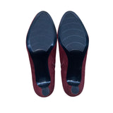 Bandolino Women’s Burgundy Suede Elastic Panel Zipper Closure Ankle Booties Sz 9