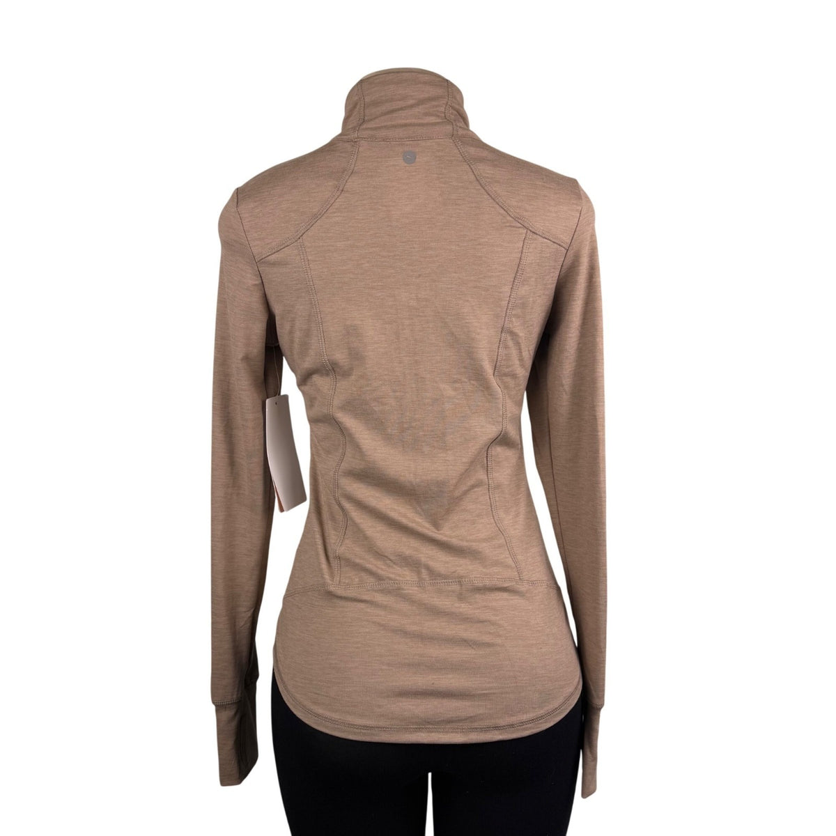 Gottex Women’s Taupe Full-Zip Long Sleeve Lightweight Sweater Size S - New