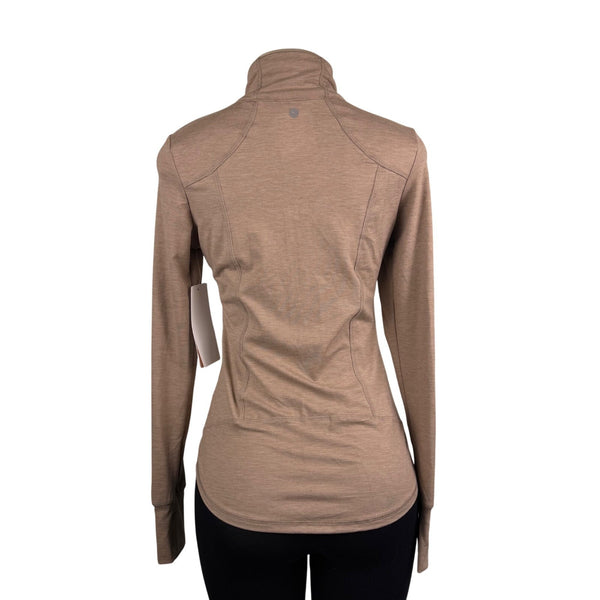 Gottex Women’s Taupe Full-Zip Long Sleeve Lightweight Sweater Size S - New