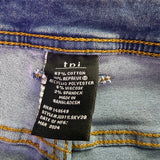 Tpj Mens Blue Denim Slim Fit Jeans Recycled Cotton Spandex Blend Sz 33x28