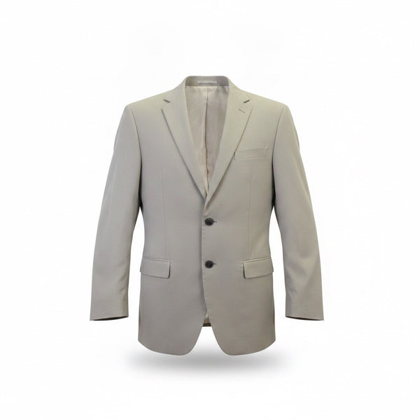 Calvin Klein Mens Beige Suit Jacket Blazer Slim Fit Classic Size 38R