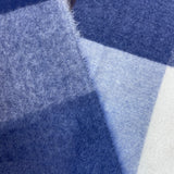 Unisex One Size Famuyi Cashmere Blue Brown White Plaid Shawls New