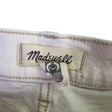 Madewell Womens White Cotton Blend Wide-Leg Jeans The Perfect Vintage Size 30