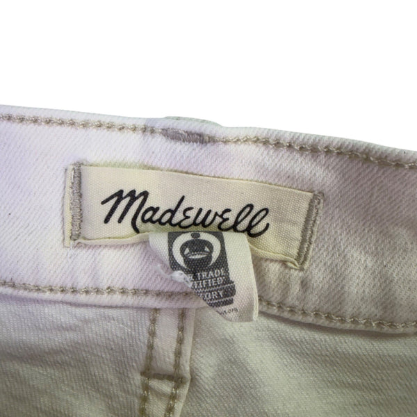 Madewell Womens White Cotton Blend Wide-Leg Jeans The Perfect Vintage Size 30