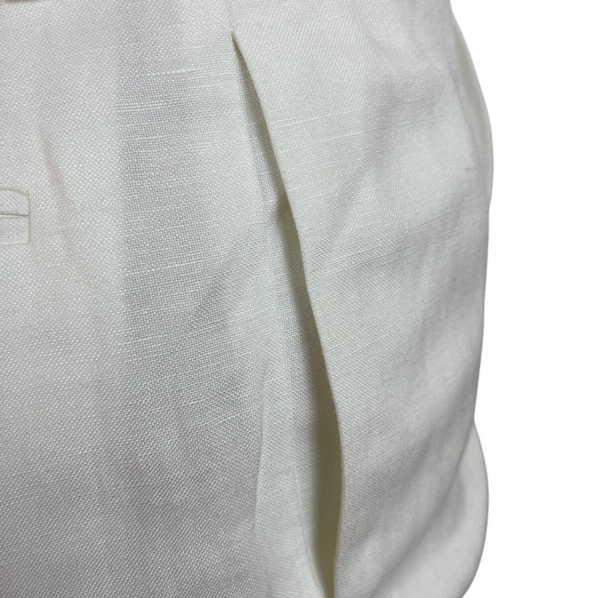 Calvin Klein Womens High-Rise White Trousers With Straight Fit Size 6 - New