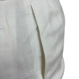 Calvin Klein Womens High-Rise White Trousers With Straight Fit Size 6 - New