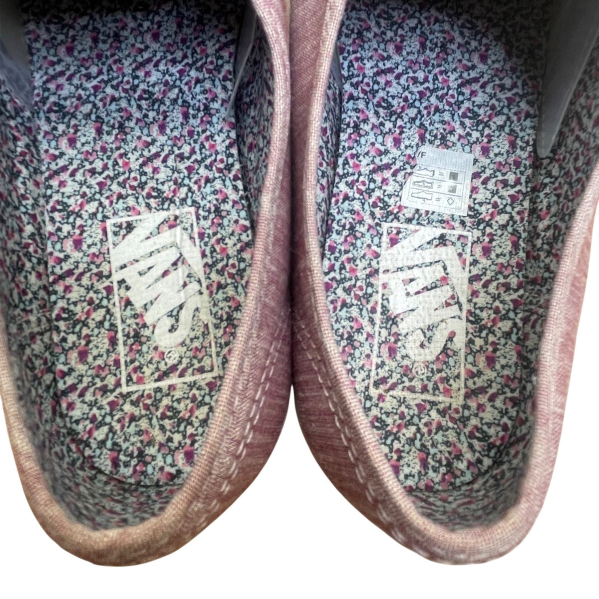 Vans Women’s Pink Canvas Casual Lace-Up LowPro Flat Sneakers Size 8.5