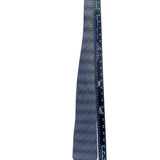 Van Heusen Men’s Gray & Blue 100% Silk Tie Geometric Pattern Made In Korea