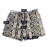 Nike Mens Black White Swim Trunks Standard Fit Above-Knee Geometric Print Sz L