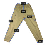 Adidas Mens Beige Cargo Pants Elastic Waist Logo Detail Stylish Design Sz S