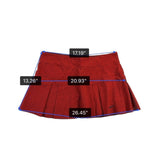 Nike Womens Red Dri-Fit Active Pleated Skort Animal Print  Sz Large