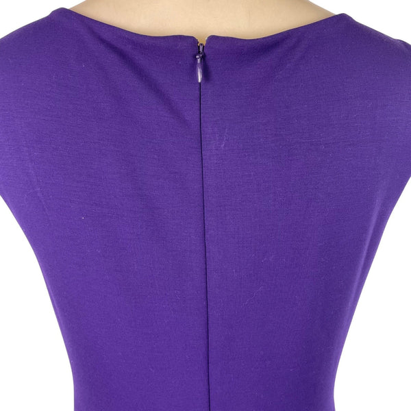 White House Black Market Womens Purple Sleeveless Fit Dress Size 0P