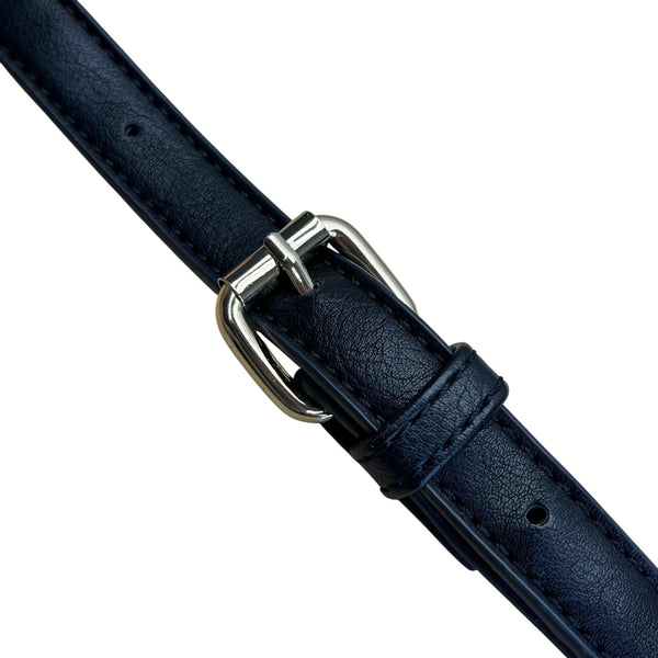 Sole Society Black Faux Leather Adjustable Strap & Snap Closure Crossbody Bag