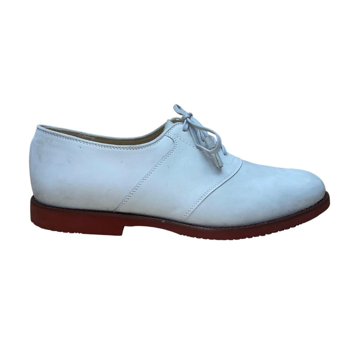 J. Murphy Men’s White Leather Moran Dress Oxford Shoes Size 10.5 M