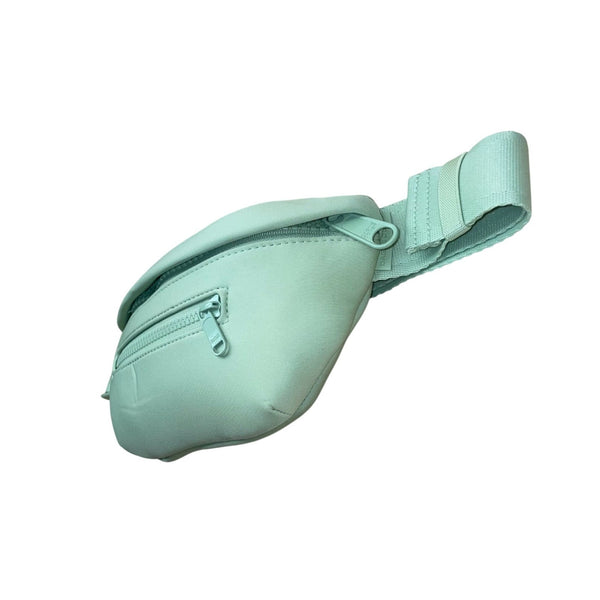 Dagne Dover Unisex Green Polyester Compact Adjustable Fanny Pack Bag