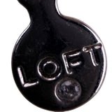 Loft Womens Gray/Silver-Tone Multi-Layer Cord Necklace With Metal Beads