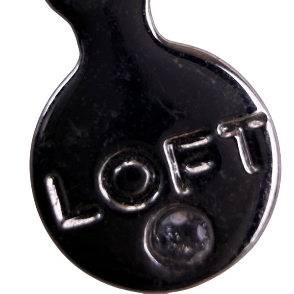 Loft Womens Gray/Silver-Tone Multi-Layer Cord Necklace With Metal Beads
