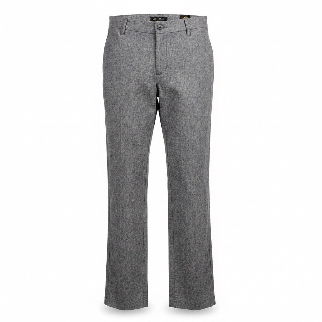 Lee Womens Gray Trousers Regular Fit Flex Motion Waistband Mid Rise Sz10 Short