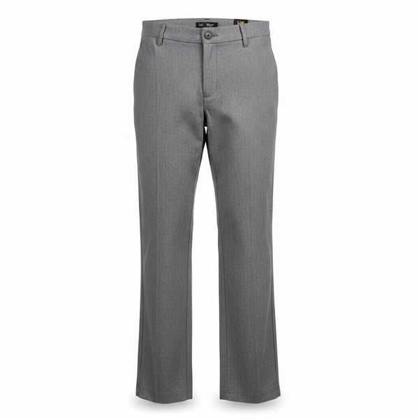 Lee Womens Gray Trousers Regular Fit Flex Motion Waistband Mid Rise Sz10 Short