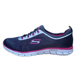 Skechers Women’s Gray &  Pink Memory Foam Stretch Fit Sneakers Size 11