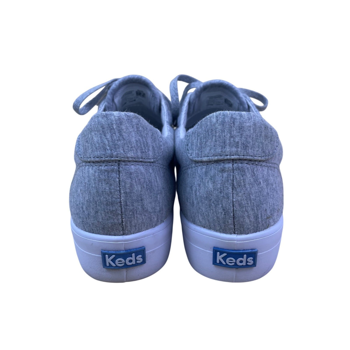 Keds Women’s Gray Canvas Lace-Up Sneakers Dream Foam Casual Shoes Size 8.5
